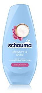 Schauma Moisture & Shine Conditioner with Rice Water and Peony Scent, Pack of 3, 250 ml