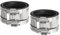 PATIKIL 3 Inch Flexible Pipe Coupling with Clamps, 2 Pcs 304 Stainless Steel No Hub Couplings Pipe Connector with Rubber Liner for PVC and Metal Pipes, Drain System