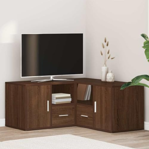LLEZKBR Schränke & Aufbewahrungs-Eckschrank Braun Eiche 160x40x45 cm Holzwerkstoff