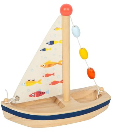 Small Foot Jouet Aquatique Voilier Grand Océan, pour la Baignoire ou l’extérieur, Enfants à partir de 2 Ans, 12824