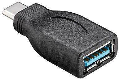 Goobay 45395 USB-C / USB-A OTG Super Speed Adapter für den Anschluss von Ladekabeln - Wandelt USB-C Buchse in USB-A Buchse um