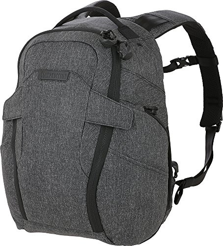 Maxpedition Gear Unisex's Entity 21 CCW-Enabled EDC Backpack 21L for Covert Concealed Carry, Charcoal, One Size