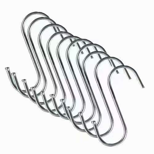 5 Pcs Metal S Shaped Kitchen Spoon Pan Pot Hanging Hooks Hangers