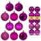 Fuchsia 8,1 cm große Weihnachtskugeln – Weihnachtsbaumschmuck Ornamente bruchsichere hängende Kugeln für St. Patrick's Day Ostern Valentinstag Dekorationen Set mit 10 Stück Hot Pink Ornamenten