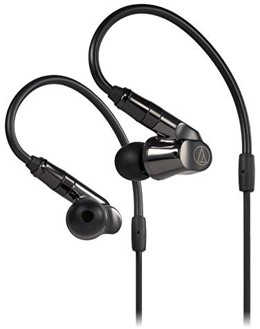 Audio-Technica ATH-IEX1 - Auriculares intraurales de Alta resolución, Color Negro, Ajustables