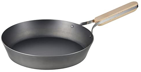 Wahei Freiz Enzo en-009 Tsubamesanjo Iron Frying Pan, 9.4 inches (24 cm), Made in Japan, Induction and Gas Compatible
