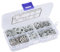 Fafeicy 700Pcs Rondelle di Sicurezza, Dentate Zigrinate Dentate Rondella di Sicurezza Set Piatto Strumento di Fissaggio M3/M4/M5/M6/M8