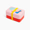 TAKENAKA Poketo-X Limitiertes Modell, Pool-Farbe, perfekt für Mittagessen, Bento-Zeit, hergestellt in Japan (Poketo-Nibble-Bento-Box (Rosa x Rot))