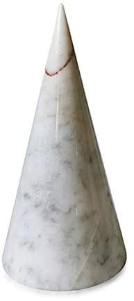 CBAM Briefbeschwerer aus weißem Marmor Carrara Geschenkidee Höhe 16 cm
