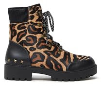 Desigual Shoes_Biker_leopa, Stivali alla Moda Donna, Marrone, 41 EU