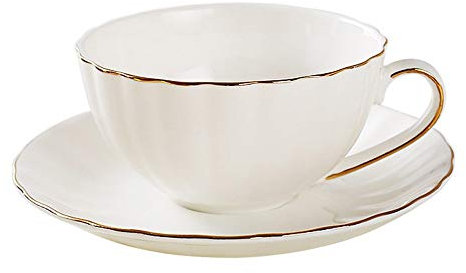 GYZLZZB Tasse à café de thé et Soucoupe en Porcelaine contemporaine Latte Tasse Tasse à café Haut de Gamme Tasse à café Haut de Gamme et Soucoupe Très approprié Juice Boissons Cocktail Donner au père
