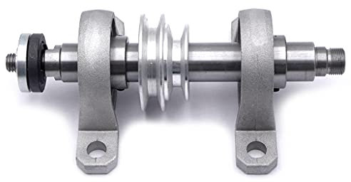 SHESSTILL Praktische M14 Gewinde Spindelwelle Riemenscheibe Schaftlänge 170mm DIY Holzdrehbank Spindelstock Fit Chuck K01-65 K02-65/50 Werkzeug