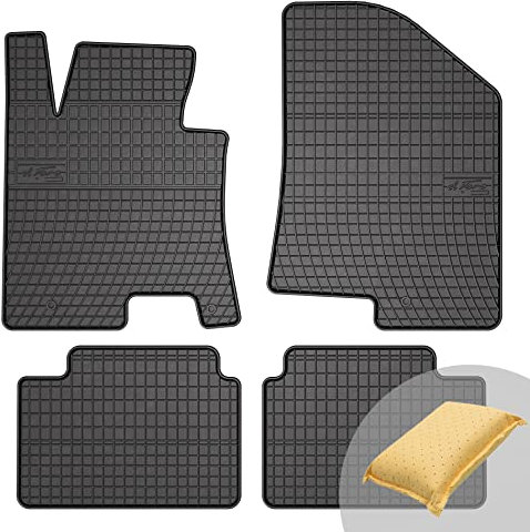 FROGUM EL Toro Gummimatten Ganzjähriges-Set von Autofussmatte Auto Fußmatten für Hyundai i30 II 2011-2017 | Beständiges Gummi Material | 1,5cm Schutzkante