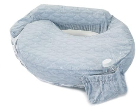 My Brest Friend Almohada Inflable de Lactancia de Viaje para Lactancia, biberón y Soporte de Postura con Funda, Horizonte