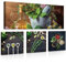 WallArena Leinwand Bilder Küche Gewürz Kräuter Essen Esszimmer Leinwandbild Küchebilder Kunstdruck Wandbilder Bild auf Leinwand Modern UV-Beständig SET 4-Teilig Aufhängefertig 80 x 55 cm