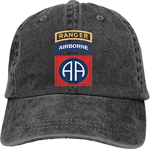456 Schirmmütze Basecap 82Nd Airborne with Ranger Tab Baseball Mütze Casual Trucker Baseballcap Leichtgewicht Baseball Kappe Für Teenager, Tennis, Reisen