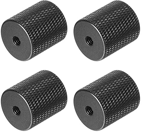 PATIKIL 4Pack Mikrofonstativ Adapter 1/4 bis M4 Buchse Kamera Schraube | Gewinde Adapter für Mikrofon Stativständer Schwarz