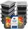 CUQOO Meal Prep Containers – 10 Pack BPA-Free Reusable with Lids – 1 Compartment Stackable Lunch Boxes – Freezer, Microwave & Dishwasher Safe for Meal Prep & Portion Control