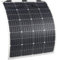 ECTIVE Monokristallin MSP Solarpanel - flexibel, 120W, flexible Solarzellen - Monokristallines Photovoltaic PV Solarmodul, Sonnenkollektor für 12V/24V Batterien, Wohnwagen, Camping, Wohnmobil, Boot