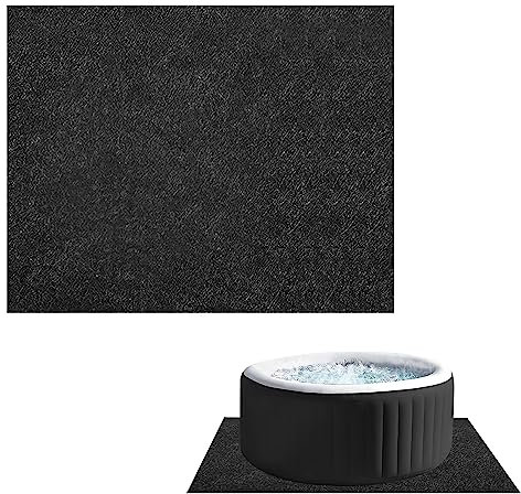Alfombrilla de hidromasaje, antideslizante, impermeable, reutilizable, protección del suelo, lavable para piscina, 231 cm x 201 cm