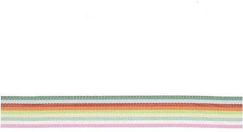 Webband Multi Streifen, Pink/Grün/Gelb/Rot/Blau