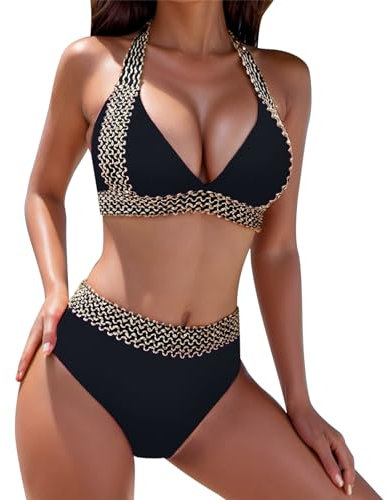 XTBFOOJ Bikini Damen Set Curvy XL Tankini mädchen 152 Badeanzug Damen Große Oberweite Cup G badeponcho Damen Dessous Damen badeshirt Damen Brazilian Slip Damen sexy Longshirt Damen langa