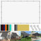 Toldo Cuadrado 120 x 800 cm Impermeable Lona de Sombra Rectangular con Protezione UV PES e Accessori di Montaggio para Barandilla Patio Aire Libre Piscina Jardín Terraza, Blanco