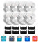AONBOY Cat Water Fountain Filters, Suitable for Pet Water Fountain, Quadruple Filtration (8PCS Carbon Filter + 8PCS Foam Filter)