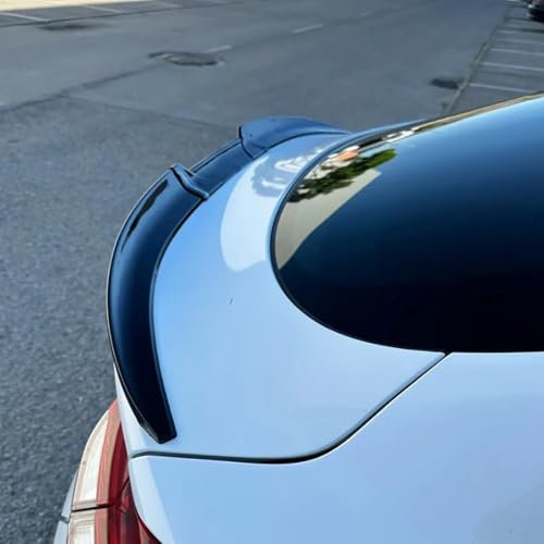 LwwGji Auto-Heckspoiler für Kia Stinger GT 2018-2023, Dachspoiler, Kofferraumspoilerlippe, 3 Stück/Set, Gummispoiler,Gloss Black