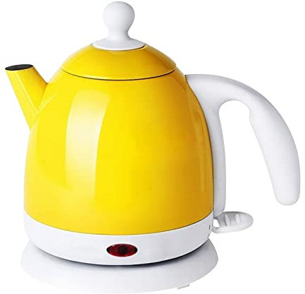 -Kitchen Electric Kettle, Rapid Boil, Auto Shutoff, Boildry Protection, Coffee Kettle, 4Min, 1000W/Yellow