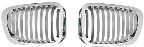 HOLIV Pour B&MW E46 Deux Portes 1999-2002 1 Paire Calandres Avant 51138208685 51138208686 Calandre Grilles de radiateur avant de voiture