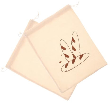 Ciieeo 2stücke Brötchenbeutel Aus Leinen Brotaufbewahrungsbeutel Mit Kordelzug Laibbeutel Für Selbstgebackenes Brot Stoffbeutel Als Brotverpackungsbeutel Leinenbeutel Für