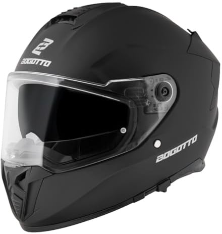 Bogotto FF122 SVK Solid Helm, schwarz matt, XL