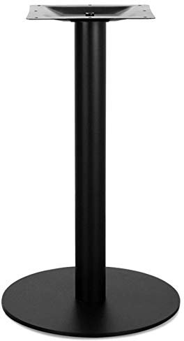 OQNIGNEV 72Cm Cylindrical Table Legs - Black Wrought Iron Bar Table Legs - Restaurant Table Frame - 3 Sizes - Coffee Table Legs, DIY Niture Accessories,250Mm