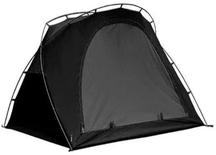 biwakzelt DREI-Personen-Outdoor-Camping-Känguru-Zelt, Windschutz, tragbar, zusammenklappbar, Wandern, ultraleichte Pavillons Campingzelt(Black Outer Tent)