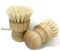 2pcs Wooden Dish Scrub Brushes for Kitchen, Eco-Friendly Cleaning Scrubbers, Natural Sisal Bristles for Dishes and Washing Cast Iron Pans