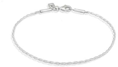 Kuzzoi Buddha Herren Silber Armband Basic Kordelkette aus 925 Sterling Silber Länge 21 cm