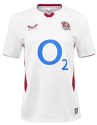 Castore Women's Home Short Sleeve Shirt (England Rugby)