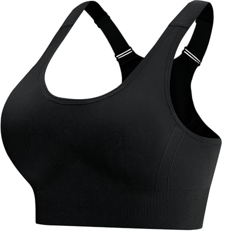 Aseniza Women's Sports Bras High Impact Running Bras | Adjustable Removable Padding Comfortable Ladies Sportswear S-XL