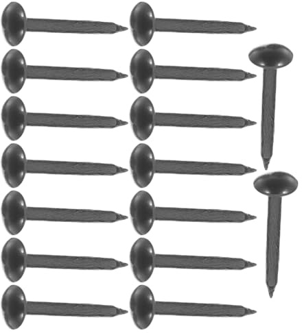 FUTUREORYY Polsternägel Aus Metall Runde Nagelkopfnägel Schwarz 200 Stück Dekorative Reißnägel Für Möbel Und Wand Vintage-Stil Für Polsterarbeiten Und Sicheren Halt