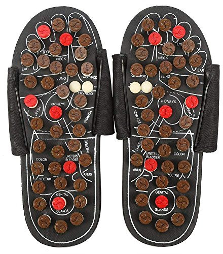 Sonew Massage Schuhe Fußmassagegerät Massage Schuhe mit 41 TAi CHI Massagepunkte Fußreflexzonen Akkupressur für Fußpflege Entspannung für Männer und Frauen(42 43 Tai Chi Diagramme)