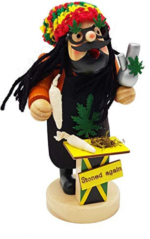 Wichtelstube-Kollektion Räuchermann Räuchermännchen Räucherfigur 18cm Kiffer Jamaika