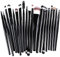 Make-up-Pinsel-Set, 21 Stück, professioneller Eyeliner für Grundierung, Rouge, Concealer, Lidschatten mit Reisen, Schwarz