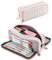 TaimeiMao Federmäppchen Mädchen Jungen, Mäppchen Teenager mit 3 Fach, Schreibwaren Organizer,Große Kapazität Pencil Case,Make up Tasche,Federtasche, Etui Stifte, Bleistifttasche für Schule & Büro