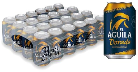El Aguila Dorada Cerveza Lager Especial Pack Lata, 24 x 33cl