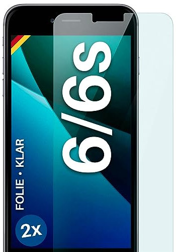 moex FlexProtect Schutzfolie für iPhone 6s / iPhone 6 Displayschutz Folie Ultra-klar HD 0,2 mm kompatibel mit jeder Hülle, Anbringen ohne Blasen, Handyfolie Extra Kratzfest, 3 Stück