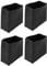 Housoutil 4-Step Non-Slip Ladder Feet, Rubber Pads Covers, Black, 5x5cm
