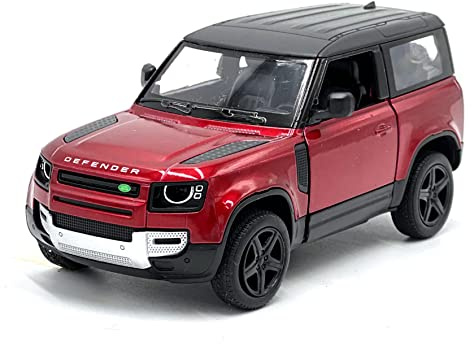 通用 Sammelmodell im Maßstab Defender (Rot) - Modellauto - Modell - Kunststoff - Tischplatte - Modern - Rot