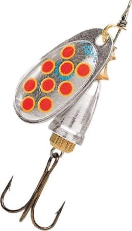 Blue Fox VX2587815 - Cucchiaio Vibrax Hot Pepper n. 1, 4 g, in argento con pois rossi Syr