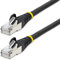 StarTech.com 10m CAT6a Ethernet Cable - Low Smoke Zero Halogen (LSZH) - 10 Gigabit 500MHz 100W PoE RJ45 S/FTP Black Network Patch Cord Snagless w/Strain Relief (NLBK-10M-CAT6A-PATCH)